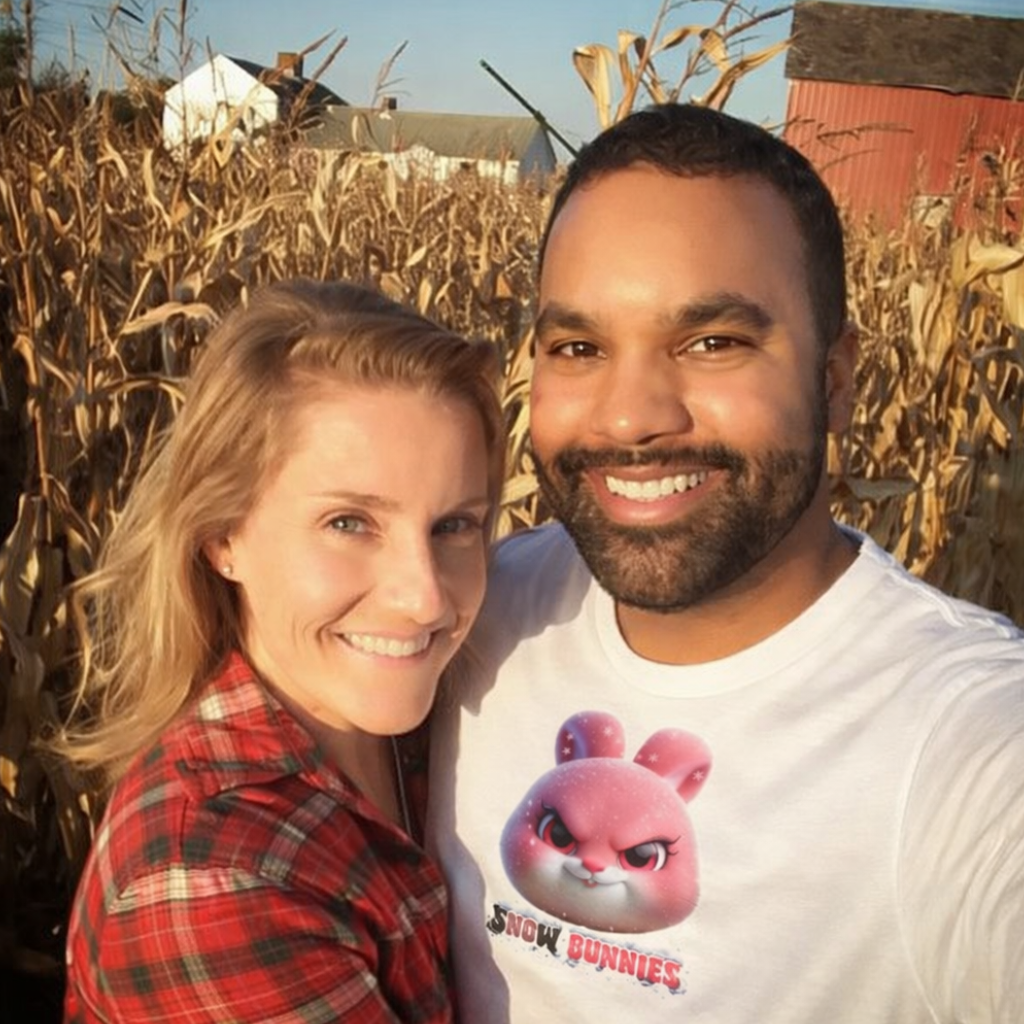 Snow Bunny Graphic T-Shirt Hidden Message Bunny Tee | IYKYK Wordplay Design