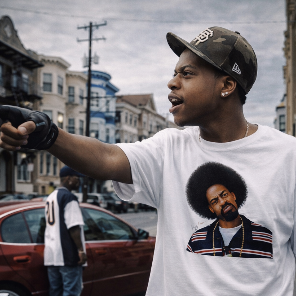 Hyphy Thizz Face Graphic Tee A Timeless Bay Area Symbol of Energy Freedom and Expression