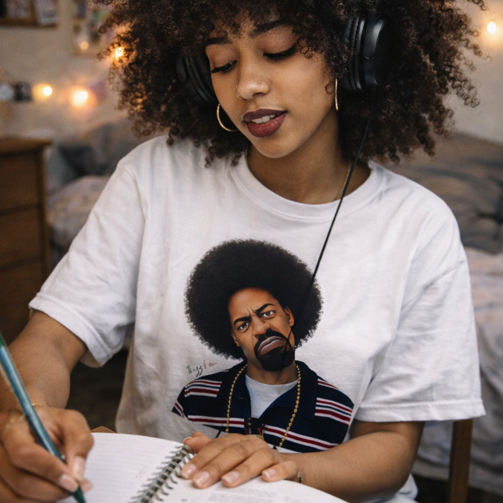 Hyphy Thizz Face Graphic Tee A Timeless Bay Area Symbol of Energy Freedom and Expression