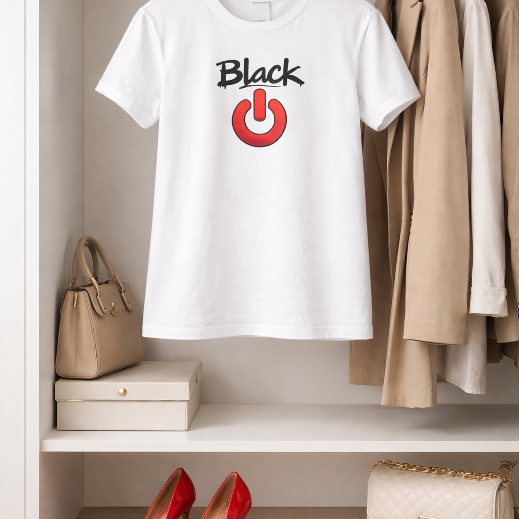 Black Power tShirt (RED), Black Power History Month shirt, Black Power symbol gift woman, Gift for Black Man Power symbol, Black Activist