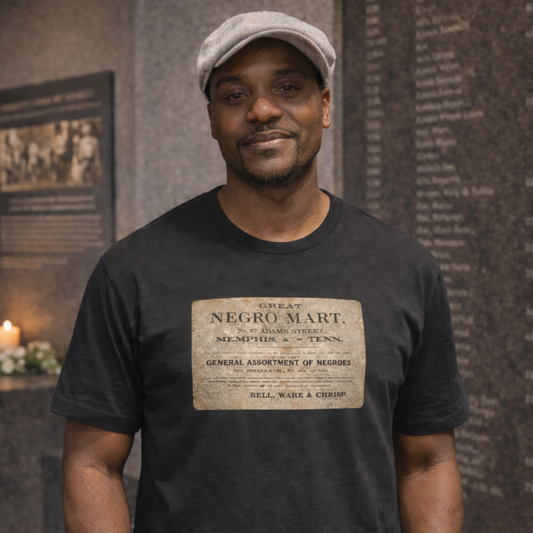 Historic Slavery Advertisement T-Shirt – Black History Awareness Tee | Archival Protest Art
