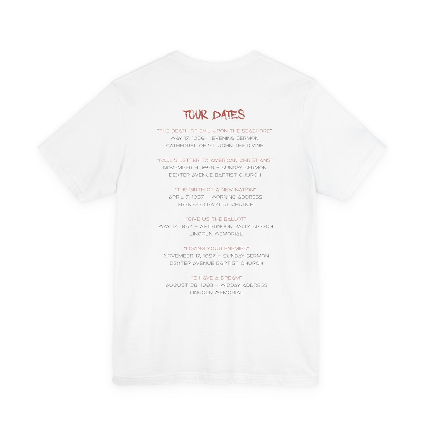 Martin Luther King Tour Dates Tee A Future Album for the Culture